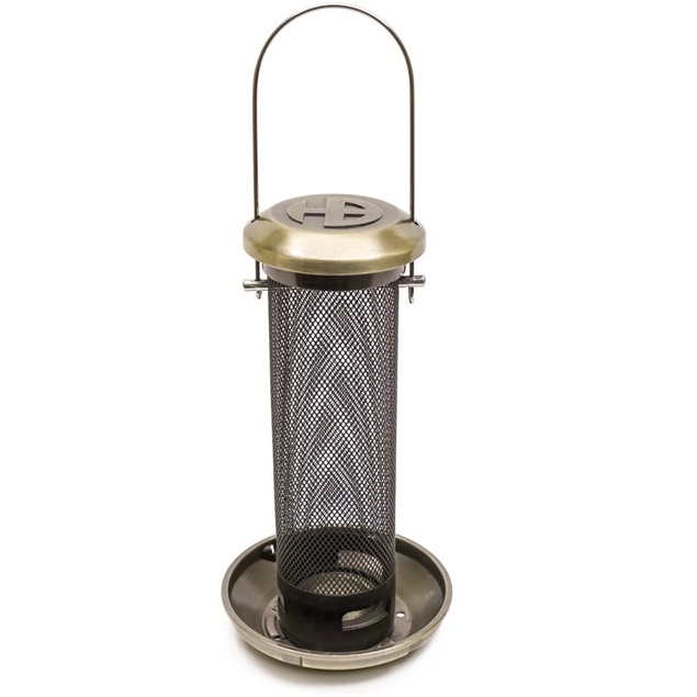 Henry Bell Heritage Everyday Mealworm/Suet Bite Feeder In Gold