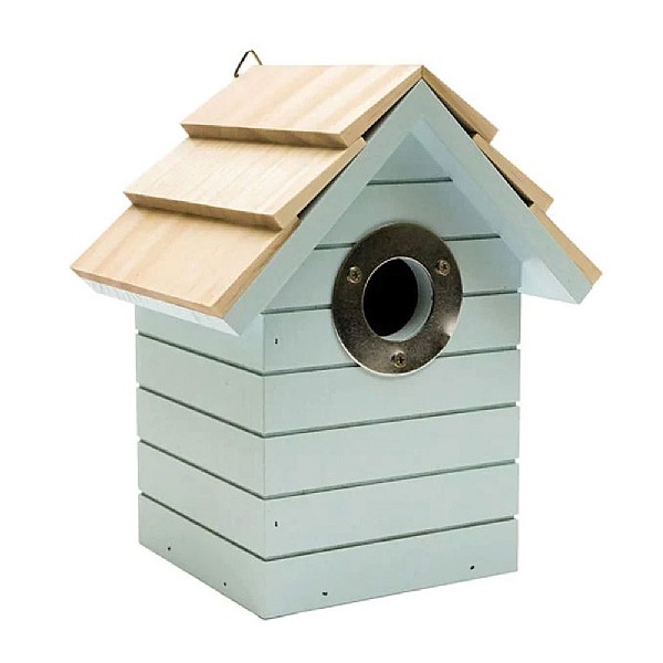 Henry Bell Beach Hut Nest Box Mid Blue