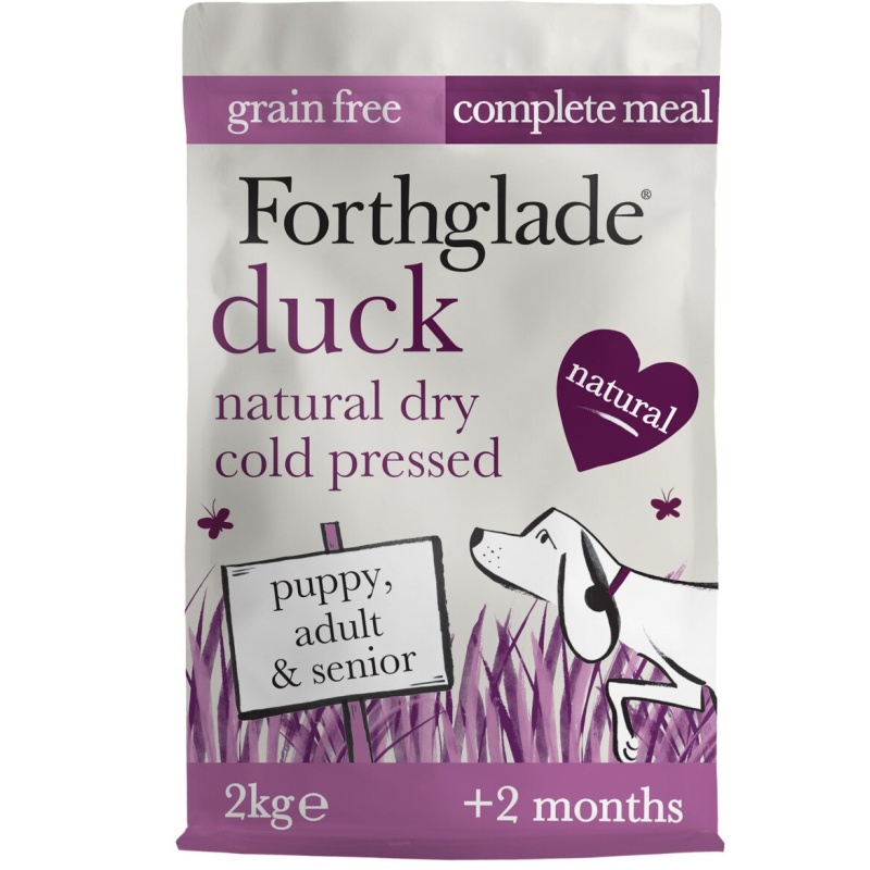 Forthglade Duck Grain Free Cold Pressed Natural Dry Dog Food - 2kg