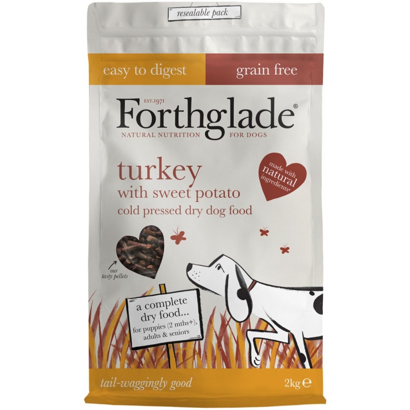 Forthglade Turkey Grain Free Cold Pressed Natural Dry Dog Food