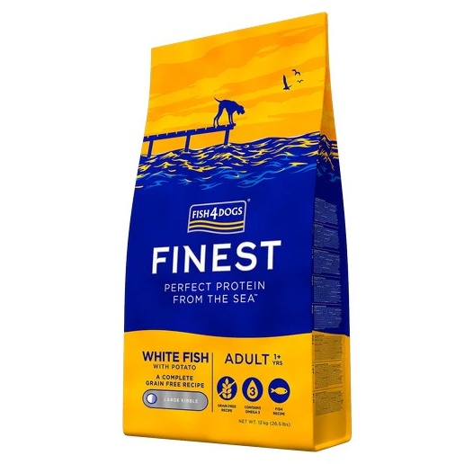 Fish4Dogs Finest White Fish Adult Large Kibble - 1.5kg