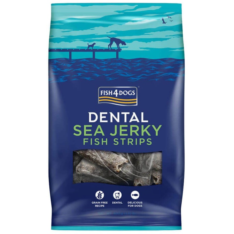 Fish4Dogs Dental Sea Jerky Fish Strips - 500g