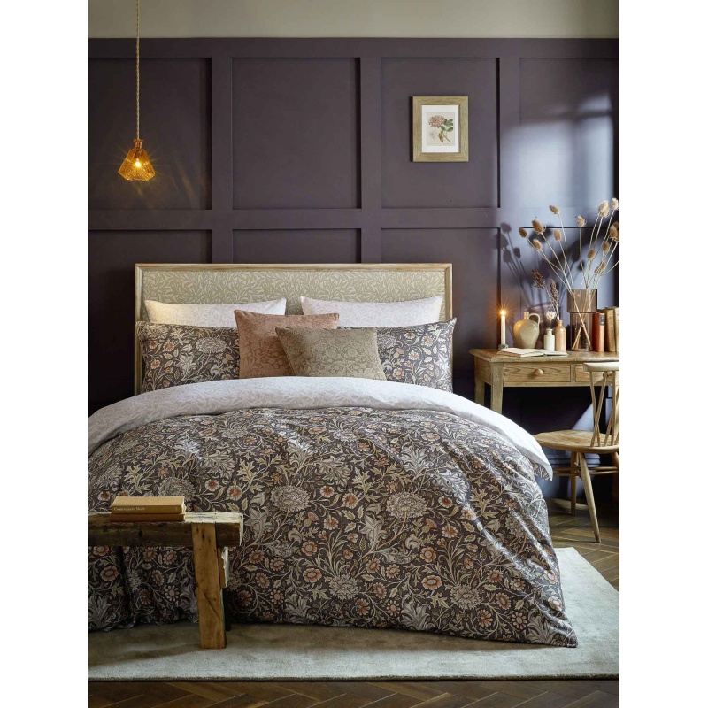 William Morris At Home Double Bough Duvet Set - Heather - Super King