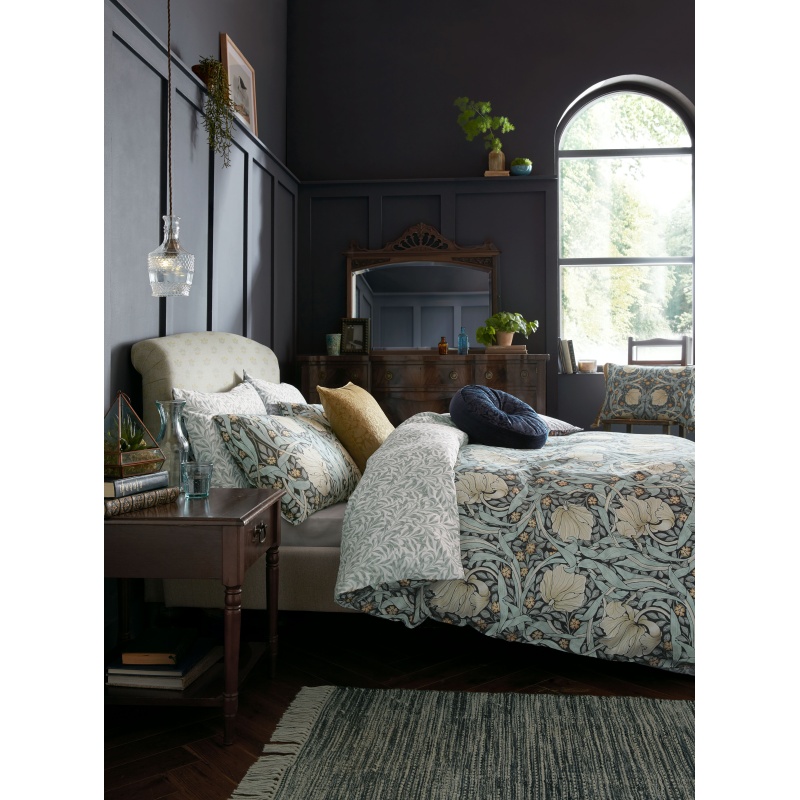 William Morris At Home Pimpernel Duvet Set - Indigo - Super King