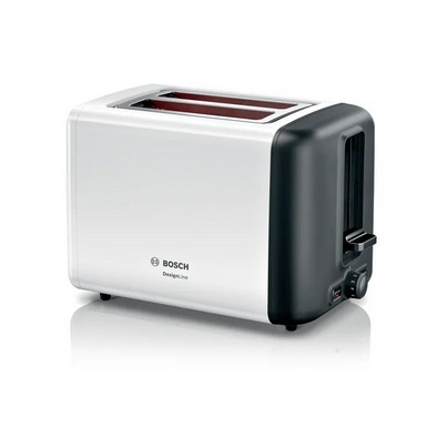 Bosch Tat3P421Gb 2 Slice Toaster - White