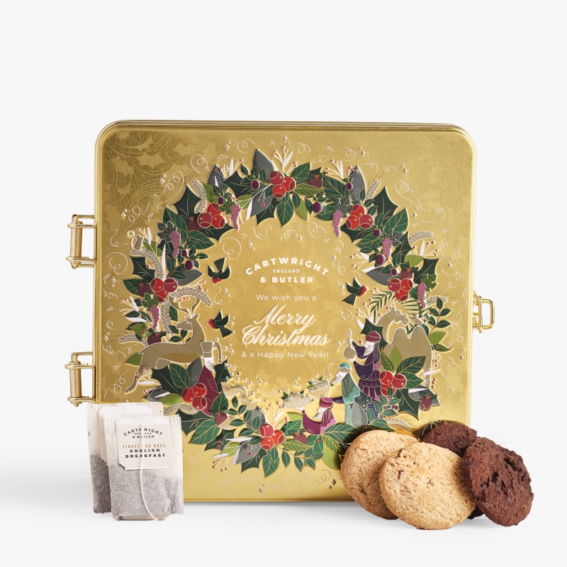 Cartright & Butler Christmas Teatime Selection In Tin 390g