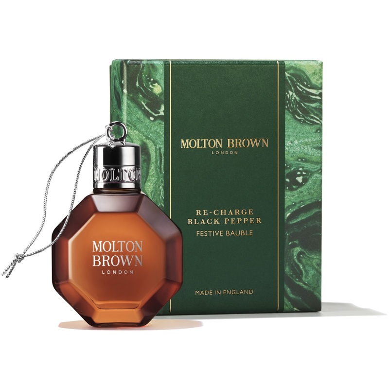 Molton Brown Molton Brown Re-Charge Black Pepper Festive Shower Gel Bauble 75ml