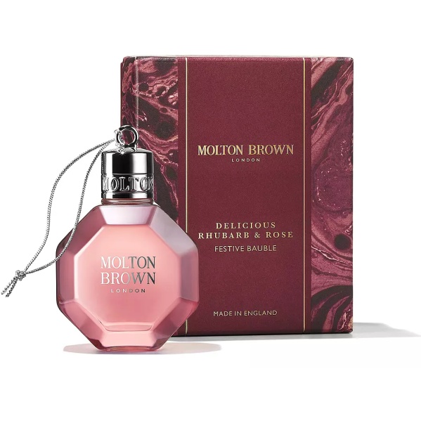 Molton Brown Molton Brown Delicious Rhubarb & Rose Festive Shower Gel Bauble 75ml