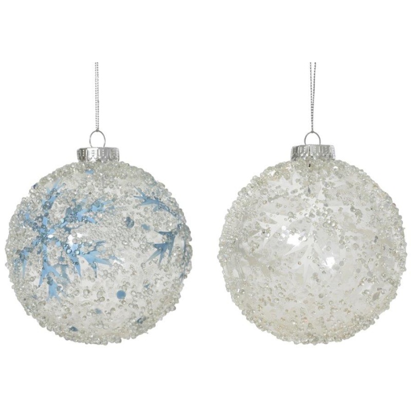 Decoris Decoris Hanging Sequin Snowflake Bauble (Assorted)