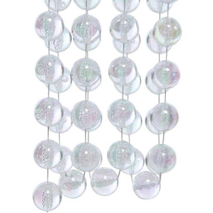 Decoris Decoris Plastic Bead Garland XXL 2.7m - Clear/Iridescent