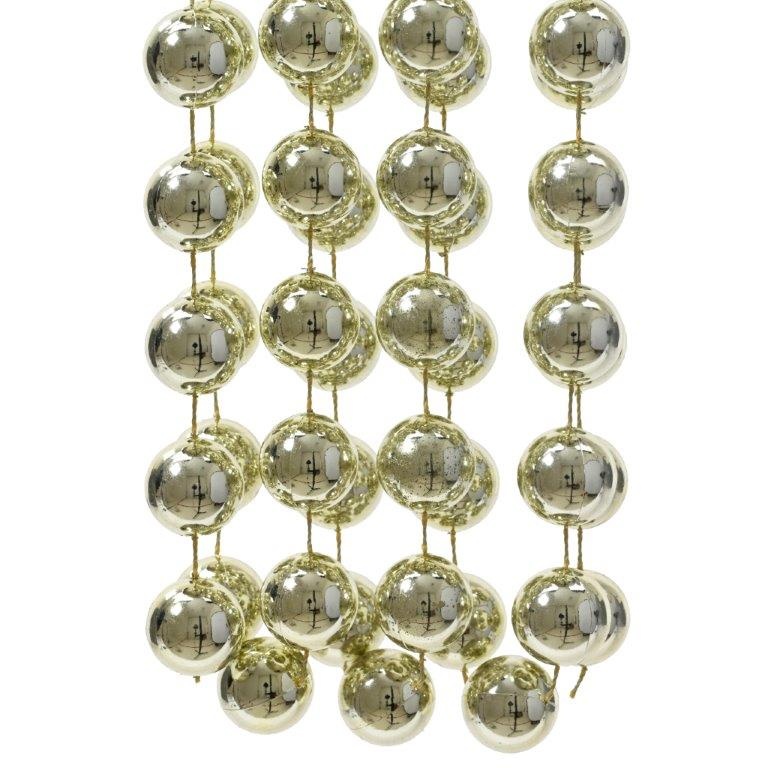 Decoris Decoris Plastic Bead Garland XXL 2.7m - White/Mint