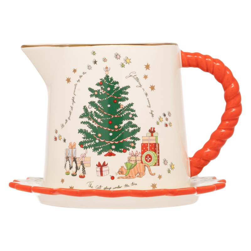 Cath Kidston Cath Kidston Christmas Gravy Jug & Saucer Set 550ml