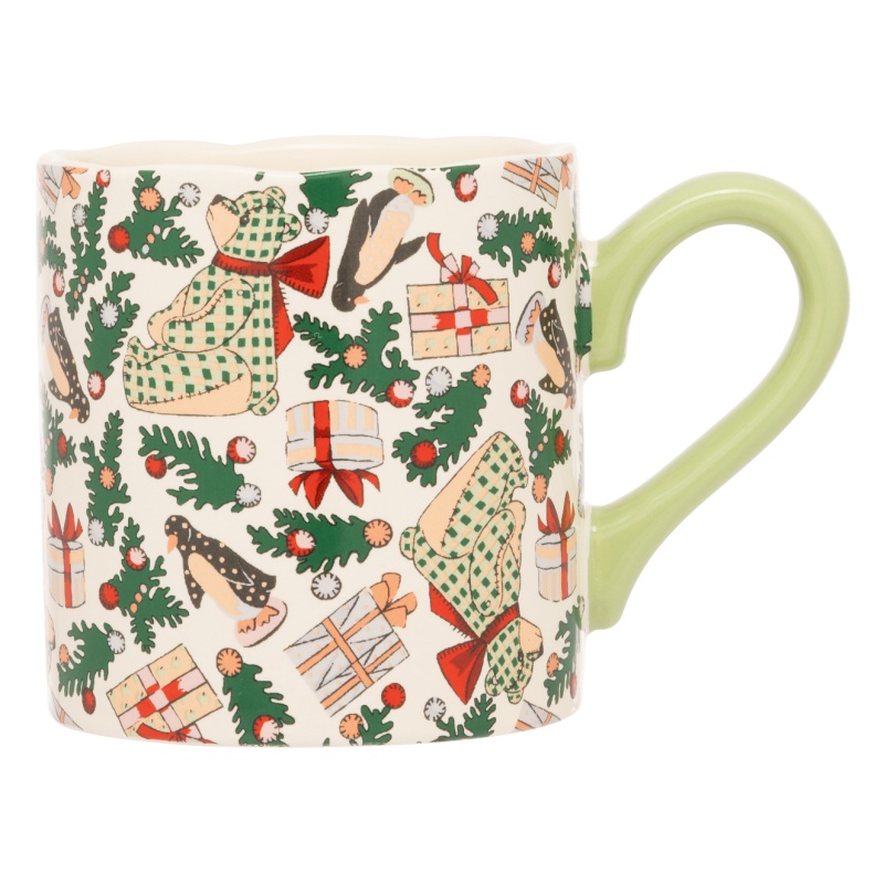 Cath Kidston Cath Kidston Christmas Ditsy Shortie Mug