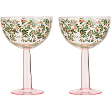 Cath Kidston Cath Kidston Christmas Champagne Coupes Set of 2