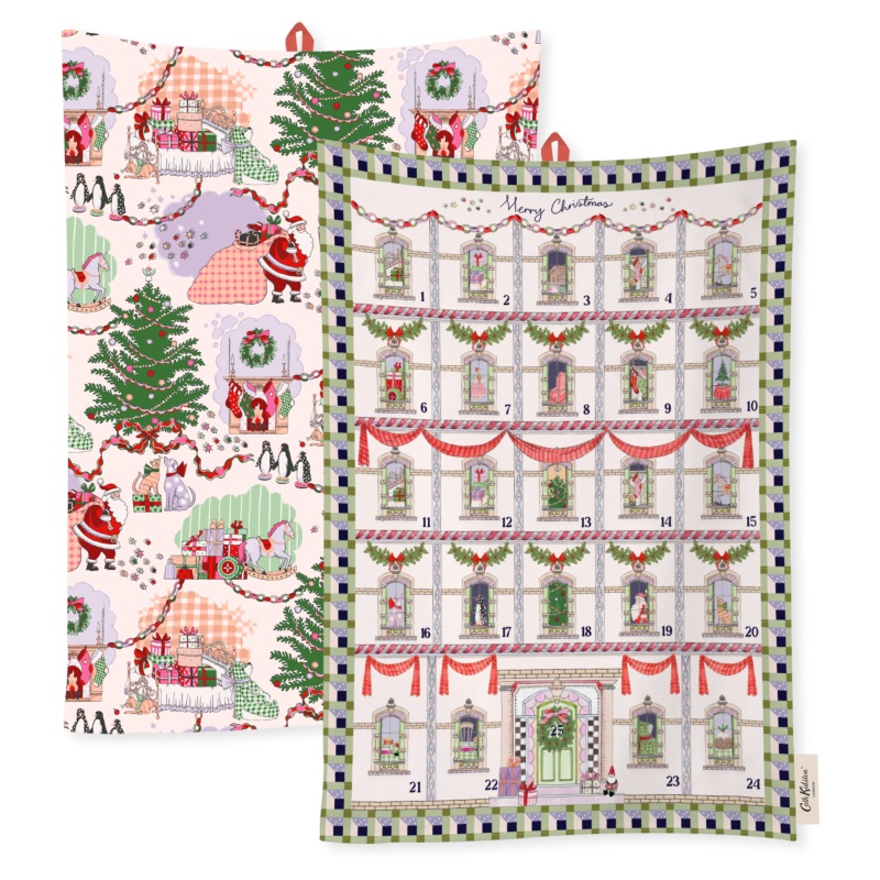 Cath Kidston Cath Kidston Christmas Ditsy Tea Towels Set of 2