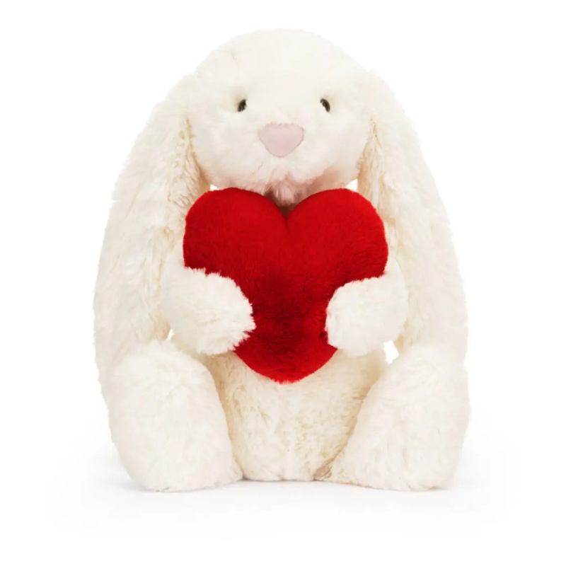 Jellycat Bashful Red Love Heart Bunny Original