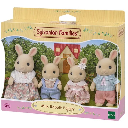 Sylvanian Families Milk Rabbit Family