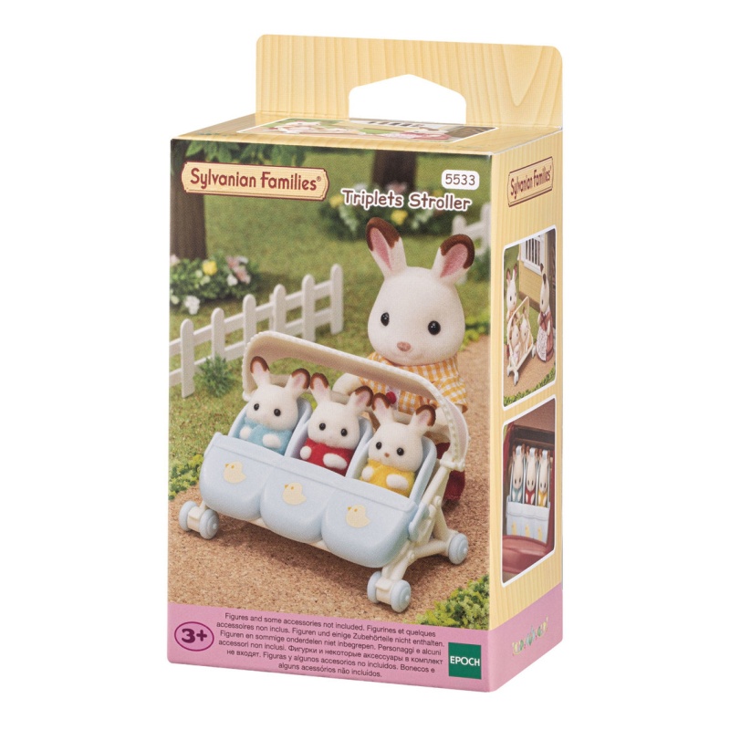 Sylvanian Families Triplets Stroller