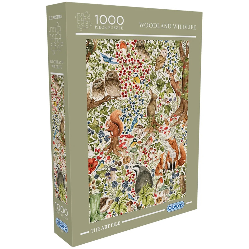 Gibsons The Art File: Winter Wilderness 1000 Piece Puzzle In Multi