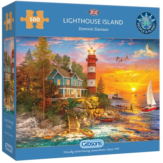 Gibsons Gibsons Lighthouse Island 500 Piece Puzzle