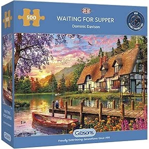 Gibsons Waiting For Supper 500 Piece Puzzle