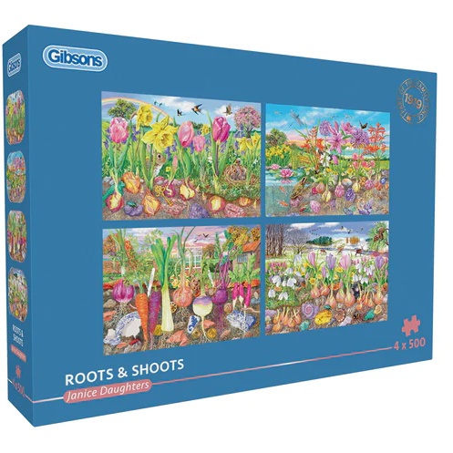 Gibsons Gibsons Roots & Shoots 4 x 500 Piece Puzzle