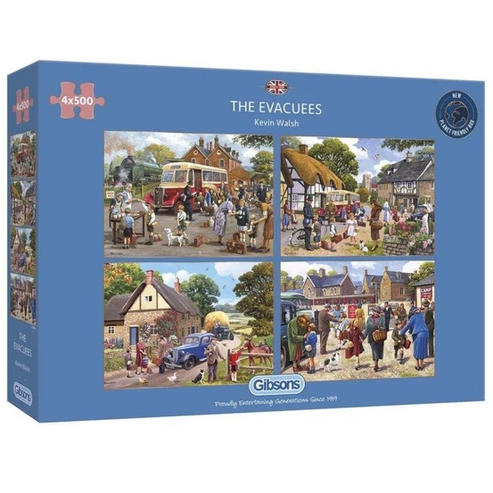 Gibsons Gibsons The Evacuees 4 x 500 Piece Puzzle