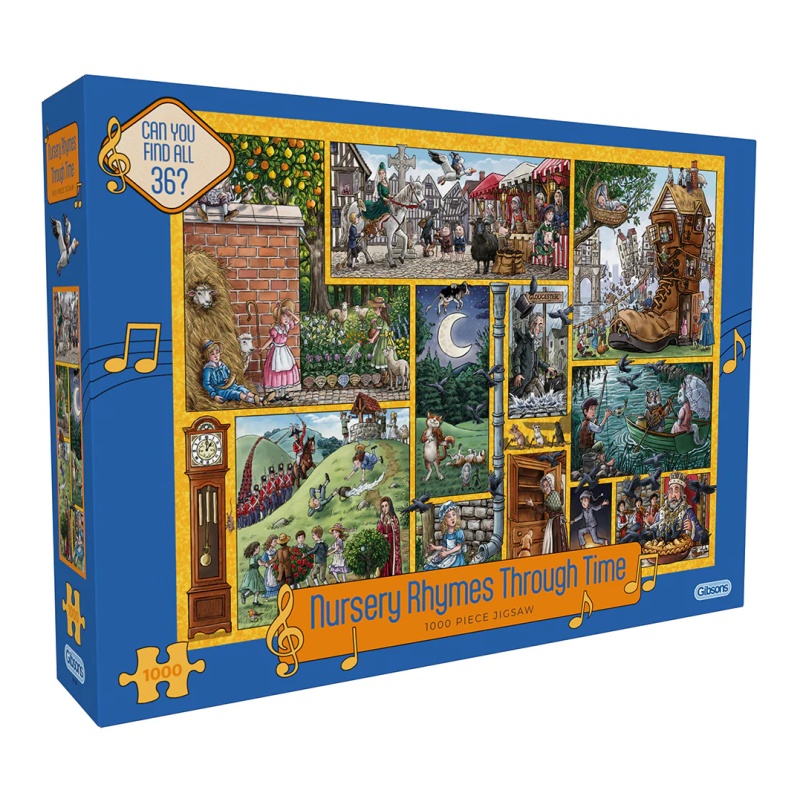 Gibsons Gibsons Nursery Rhymes Through Time 1000 Piece Puzzle