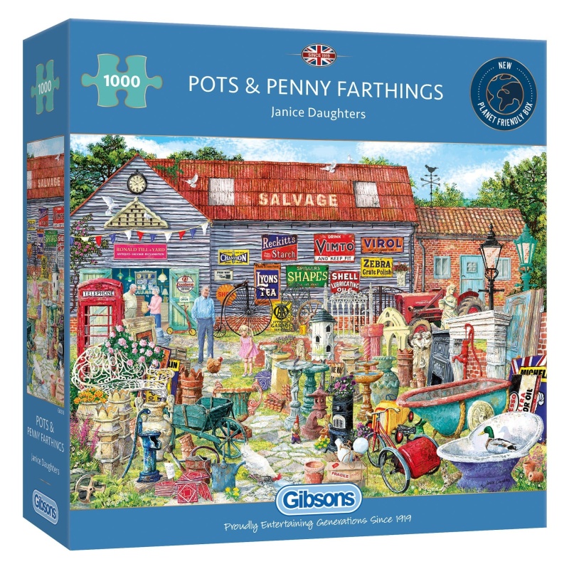 Gibsons Gibsons Pots & Penny Farthings 1000 Piece Puzzle