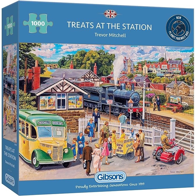 Gibsons Treats at the Station 1000 Piece Puzzle