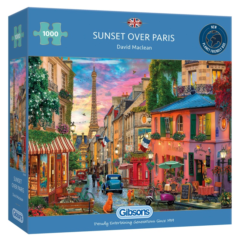 Gibsons Gibsons Sunset over Paris 1000 Piece Puzzle