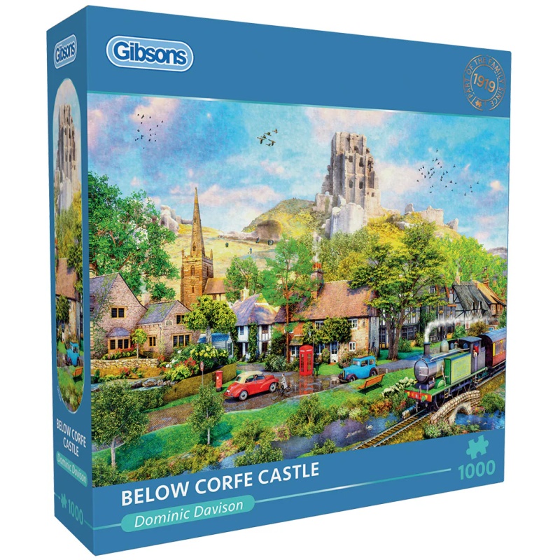 Gibsons Gibsons Below Corfe Castle 1000 Piece Puzzle