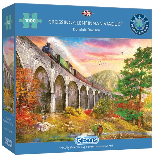 Gibsons Gibsons Crossing Glenfinnan Viaduct 1000 Piece Puzzle