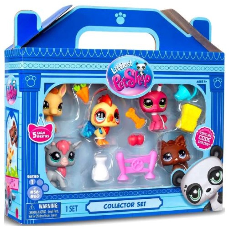 Bandai Littlest Pet Shop Barnyard Fun Collectors 5 Pack