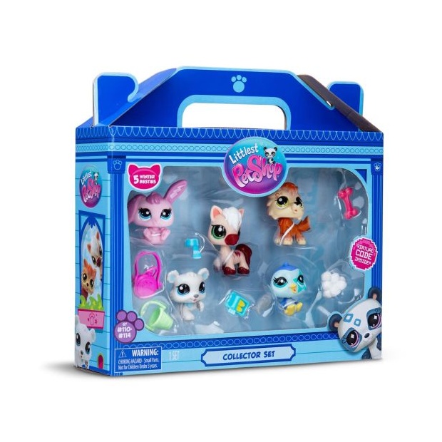 Bandai Littlest Pet Shop Winter Besties Collectors 5 Pack