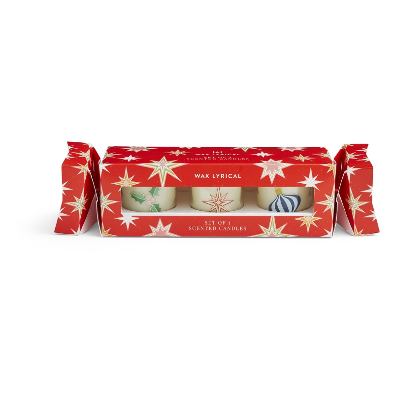 Wax Lyrical Merry & Bright Votive Gift Set Cracker