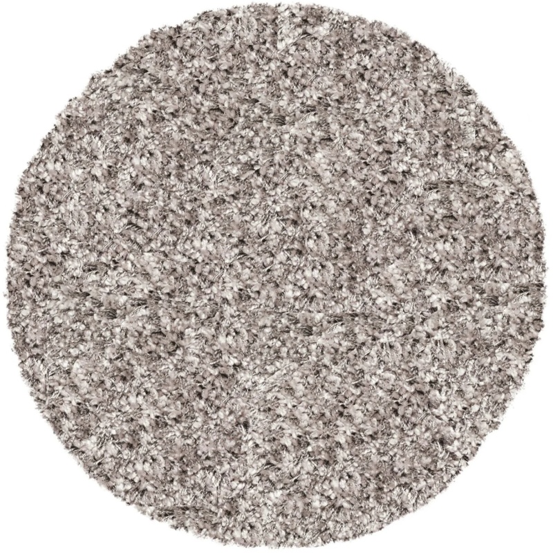 Mastercraft Mastercraft 039-001/9999 Twilight Shaggy Round Rug - Silver/Grey