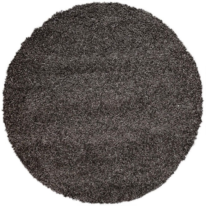 Mastercraft Mastercraft 039-0001/7733 Twilight Shaggy Round Rug - Charcoal