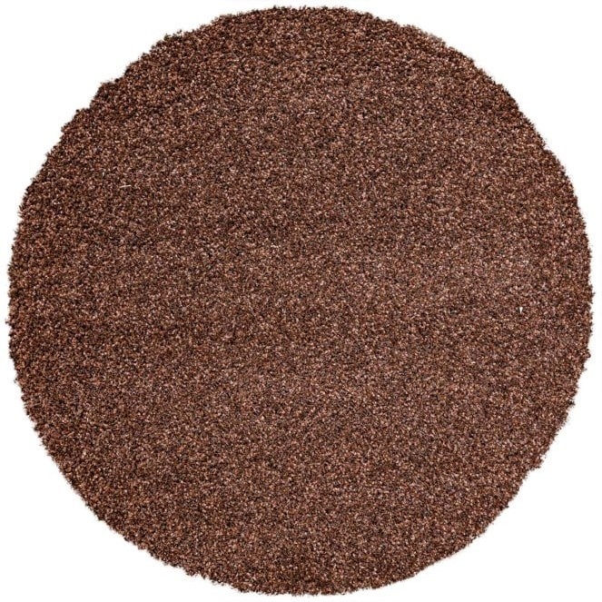 Mastercraft Mastercraft 039-0001/8822 Twilight Shaggy Round Rug - Rusty Brown