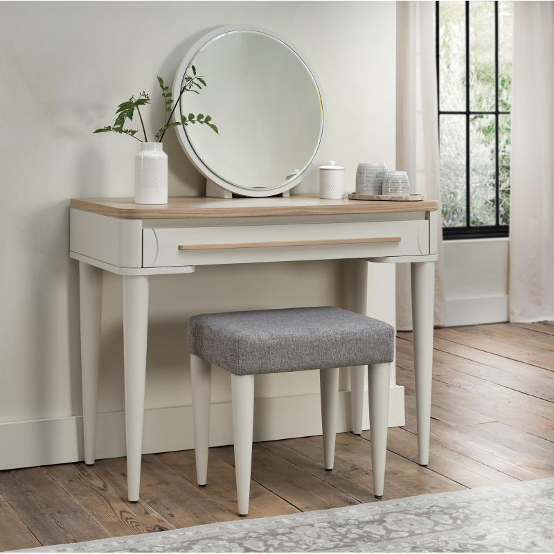 Delta Scandi Oak and Soft Grey Dressing Table