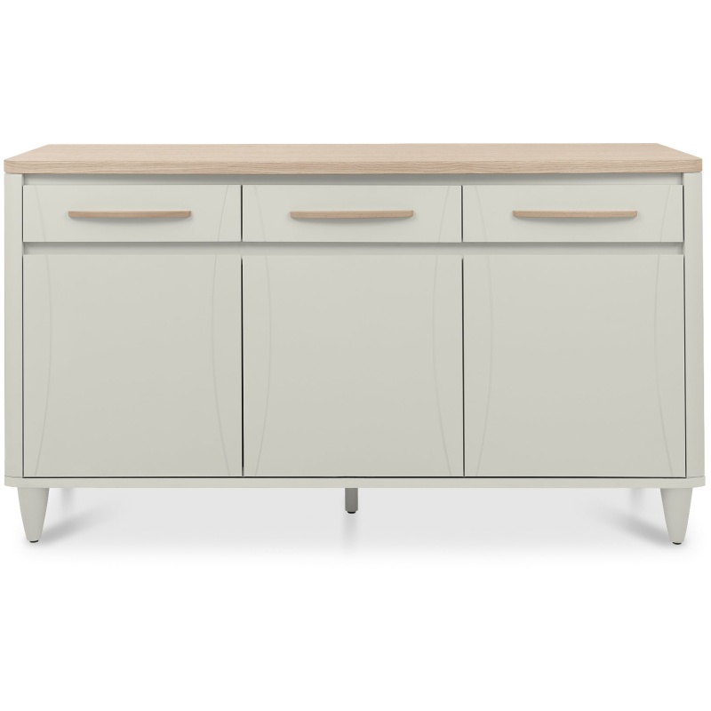 Downtown Delta Scandi Oak & Soft Grey Wide Sideboard