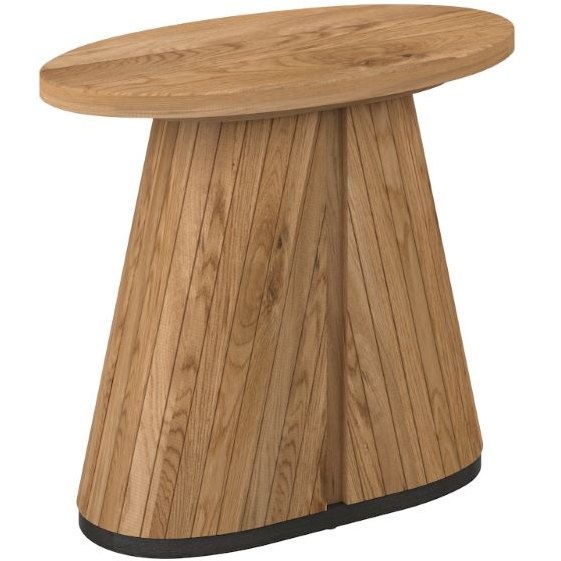 Kingston Rustic Oak Oval Lamp Table