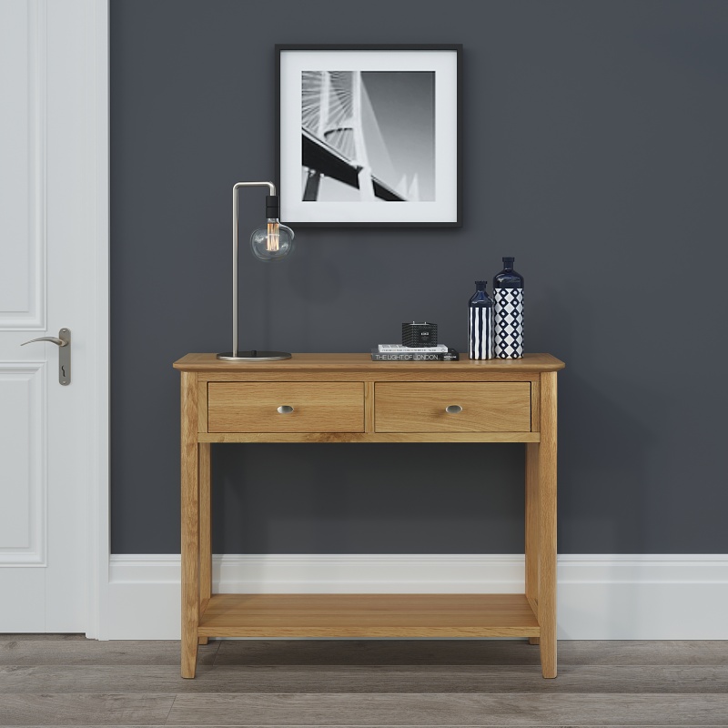 Hardwick Oak Console Table