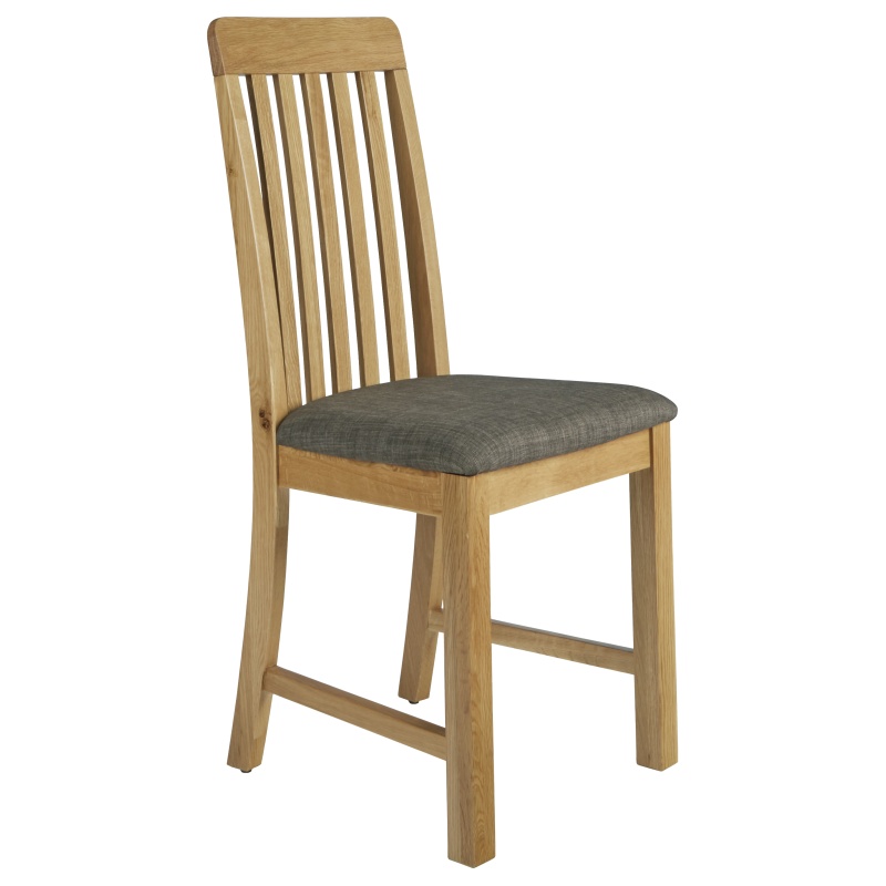 Downtown Hardwick Oak Slatted Back Dining Chair