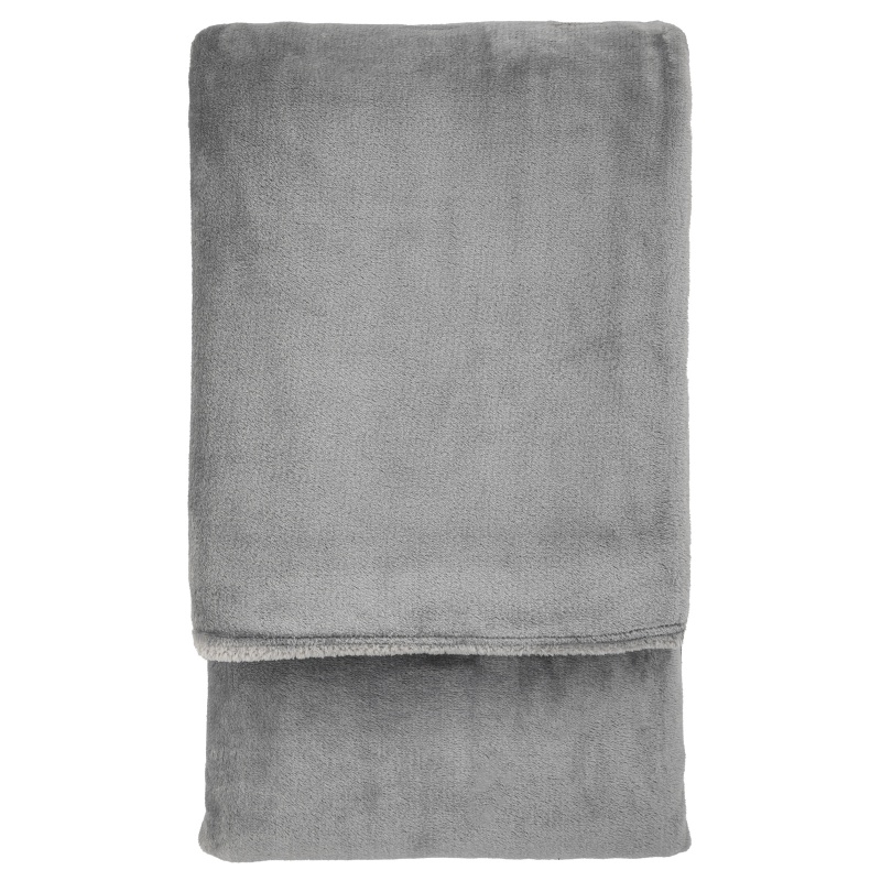 Santa Fe Fleece Super Soft Throw 200cm X 220cm - Grey