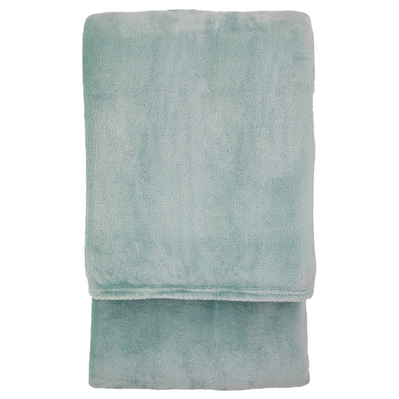 Santa Fe Fleece Super Soft Throw 200cm X 220cm -Teal