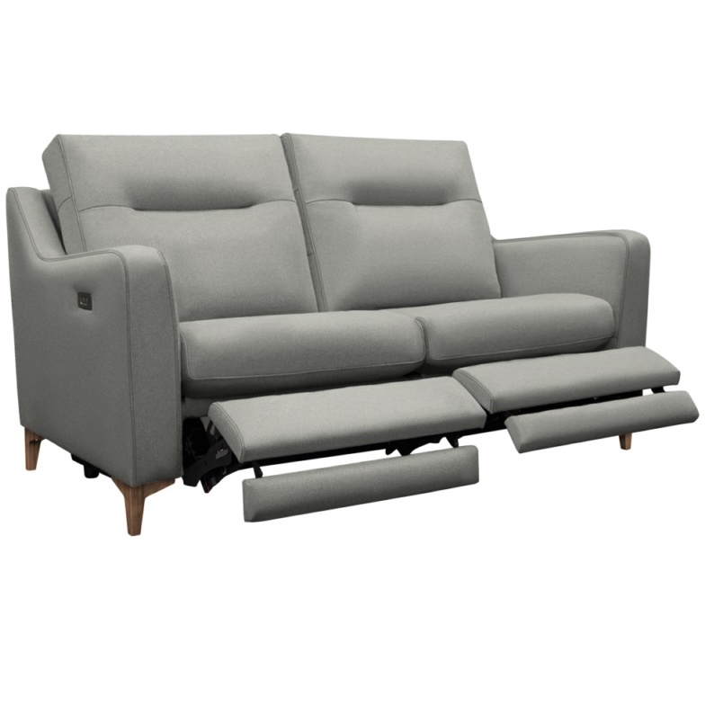 G Plan G Plan Austen 2 Seater Leather Sofa With Double Power Footrest & USB