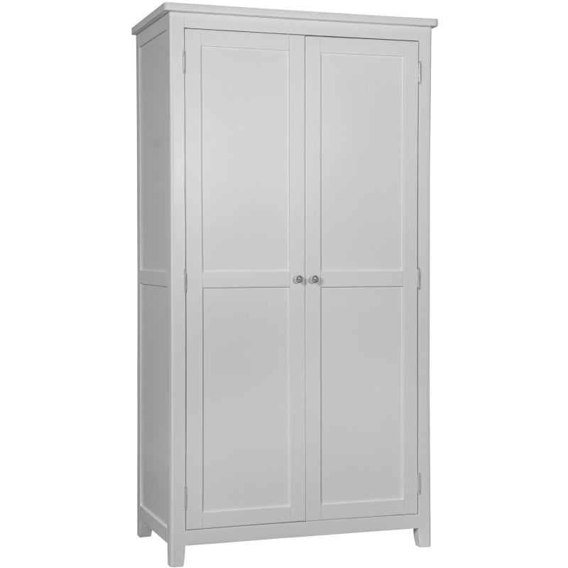 Cannes 2 Door Wardrobe - Painted Pebble Grey