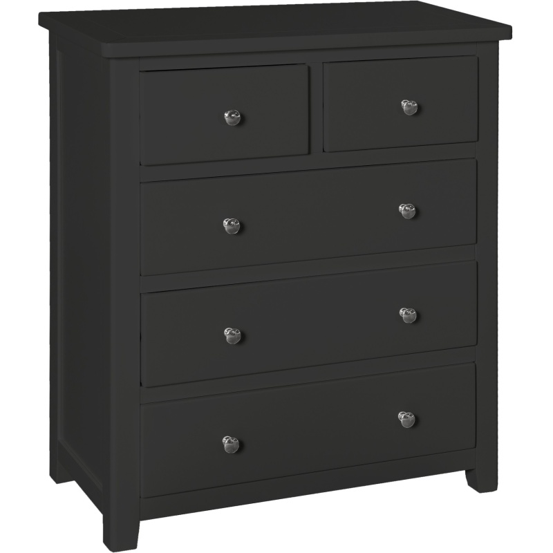 Cannes 2+3 Chest of Drawers - Painted Charcoal