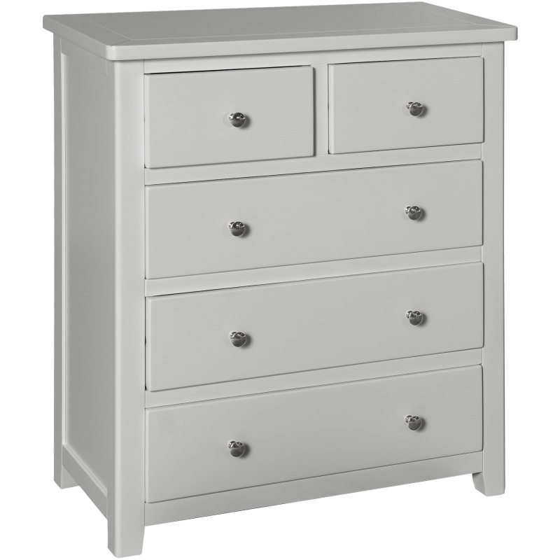 Cannes 2+3 Chest of Drawers - Painted Pebble Grey